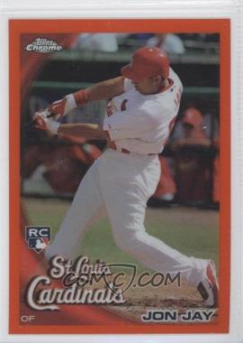 2010 Topps Chrome - [Base] - Orange Refractor #178 - Jon Jay