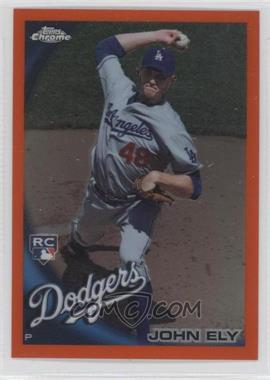 2010 Topps Chrome - [Base] - Orange Refractor #179 - John Ely