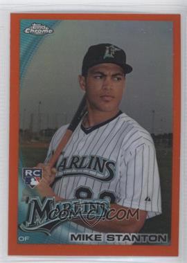 2010 Topps Chrome - [Base] - Orange Refractor #190 - Mike Stanton