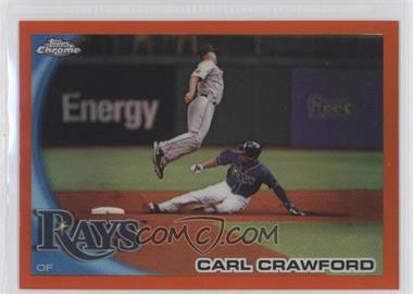 2010 Topps Chrome - [Base] - Orange Refractor #31 - Carl Crawford