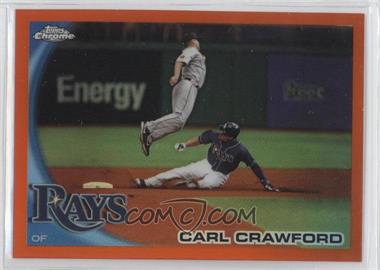 2010 Topps Chrome - [Base] - Orange Refractor #31 - Carl Crawford