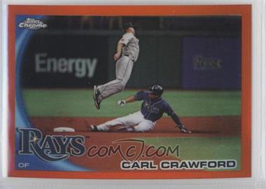 2010 Topps Chrome - [Base] - Orange Refractor #31 - Carl Crawford