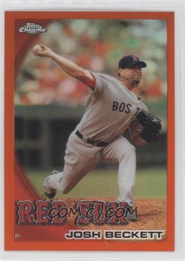 2010 Topps Chrome - [Base] - Orange Refractor #67 - Josh Beckett