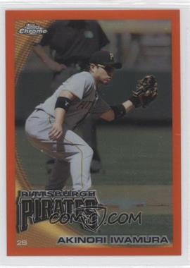 2010 Topps Chrome - [Base] - Orange Refractor #77 - Akinori Iwamura