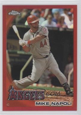 2010 Topps Chrome - [Base] - Red Refractor #155 - Mike Napoli /25