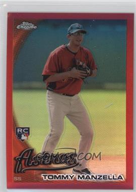 2010 Topps Chrome - [Base] - Red Refractor #207 - Tommy Manzella /25