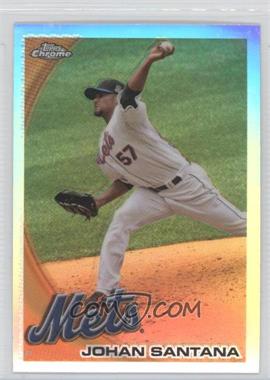 2010 Topps Chrome - [Base] - Refractor #120 - Johan Santana