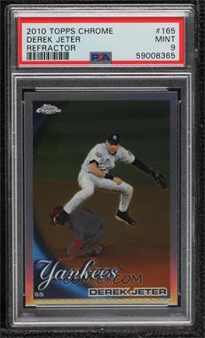 2010 Topps Chrome - [Base] - Refractor #165 - Derek Jeter [PSA 9 MINT]