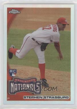 2010 Topps Chrome - [Base] - Refractor #212 - Stephen Strasburg [EX to NM]