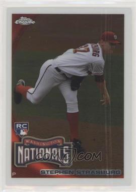 2010 Topps Chrome - [Base] - Refractor #212 - Stephen Strasburg [EX to NM]