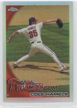 2010 Topps Chrome - [Base] - Refractor #24 - Cole Hamels