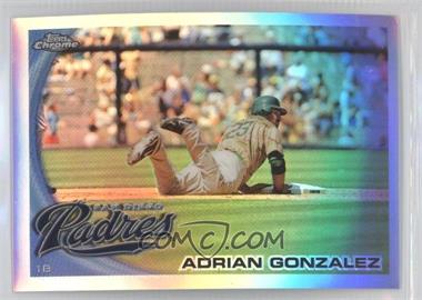 2010 Topps Chrome - [Base] - Refractor #25 - Adrian Gonzalez