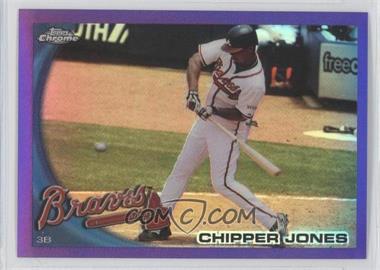 2010 Topps Chrome - [Base] - Retail Purple Refractor #110 - Chipper Jones /599