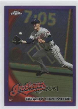 2010 Topps Chrome - [Base] - Retail Purple Refractor #157 - Grady Sizemore /599