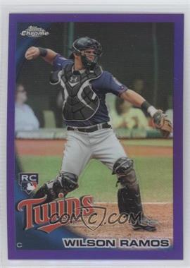 2010 Topps Chrome - [Base] - Retail Purple Refractor #189 - Wilson Ramos /599