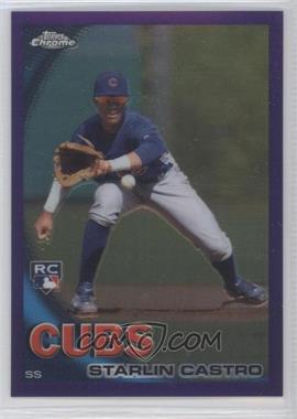 2010 Topps Chrome - [Base] - Retail Purple Refractor #195 - Starlin Castro /599