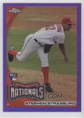 2010 Topps Chrome - [Base] - Retail Purple Refractor #212 - Stephen Strasburg /599