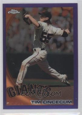 2010 Topps Chrome - [Base] - Retail Purple Refractor #27 - Tim Lincecum /599