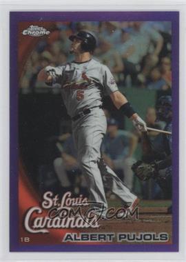 2010 Topps Chrome - [Base] - Retail Purple Refractor #32 - Albert Pujols /599