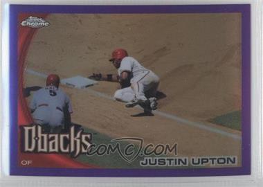 2010 Topps Chrome - [Base] - Retail Purple Refractor #48 - Justin Upton /599