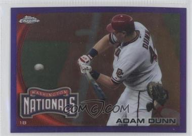 2010 Topps Chrome - [Base] - Retail Purple Refractor #84 - Adam Dunn /599