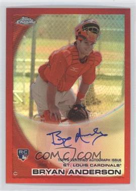 2010 Topps Chrome - [Base] - Rookie Autographs Red Refractor #172 - Bryan Anderson /25
