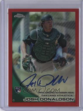 2010 Topps Chrome - [Base] - Rookie Autographs Red Refractor #191 - Josh Donaldson /25