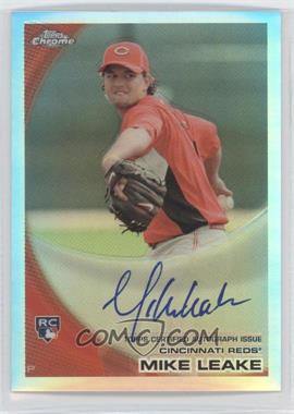 2010 Topps Chrome - [Base] - Rookie Autographs Refractor #176 - Mike Leake /499