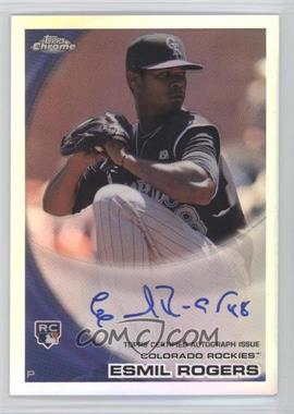 2010 Topps Chrome - [Base] - Rookie Autographs Refractor #183 - Esmil Rogers /499