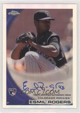 2010 Topps Chrome - [Base] - Rookie Autographs Refractor #183 - Esmil Rogers /499