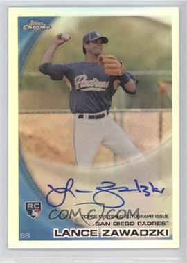 2010 Topps Chrome - [Base] - Rookie Autographs Refractor #193 - Lance Zawadzki /499