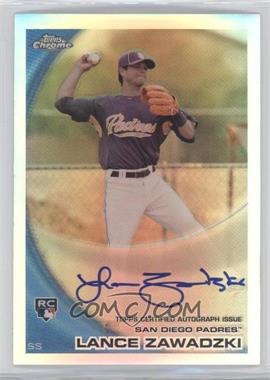 2010 Topps Chrome - [Base] - Rookie Autographs Refractor #193 - Lance Zawadzki /499