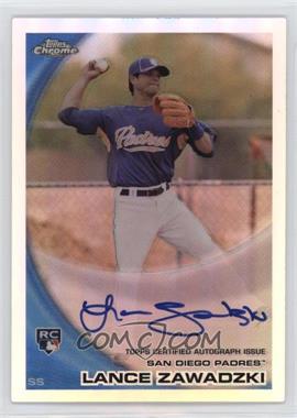 2010 Topps Chrome - [Base] - Rookie Autographs Refractor #193 - Lance Zawadzki /499 [EX to NM]