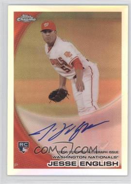 2010 Topps Chrome - [Base] - Rookie Autographs Refractor #203 - Jesse English /499