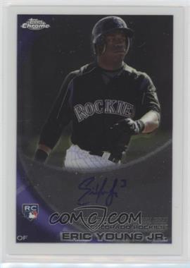 2010 Topps Chrome - [Base] - Rookie Autographs #171 - Eric Young Jr. [Good to VG‑EX]