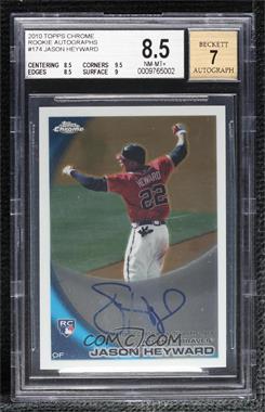 2010 Topps Chrome - [Base] - Rookie Autographs #174 - Jason Heyward [BGS 8.5 NM‑MT+]