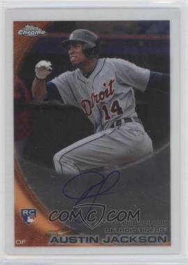 2010 Topps Chrome - [Base] - Rookie Autographs #177 - Austin Jackson