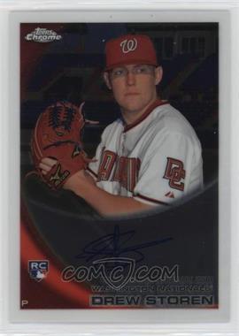 2010 Topps Chrome - [Base] - Rookie Autographs #216 - Drew Storen