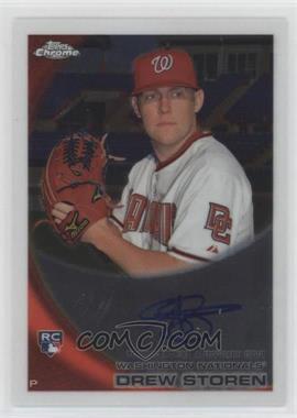 2010 Topps Chrome - [Base] - Rookie Autographs #216 - Drew Storen