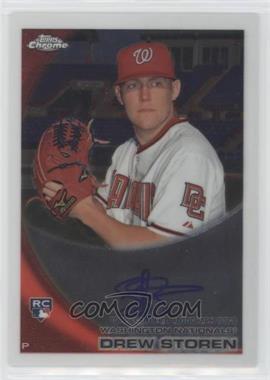 2010 Topps Chrome - [Base] - Rookie Autographs #216 - Drew Storen