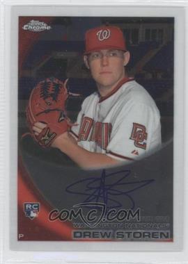 2010 Topps Chrome - [Base] - Rookie Autographs #216 - Drew Storen