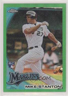 2010 Topps Chrome - [Base] - Wrapper Redemption Green Refractor #190 - Mike Stanton /599