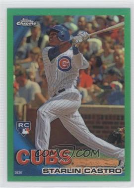 2010 Topps Chrome - [Base] - Wrapper Redemption Green Refractor #195 - Starlin Castro /599