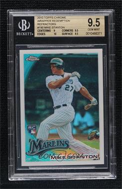 2010 Topps Chrome - [Base] - Wrapper Redemption Refractor #190 - Mike Stanton [BGS 9.5 GEM MINT]