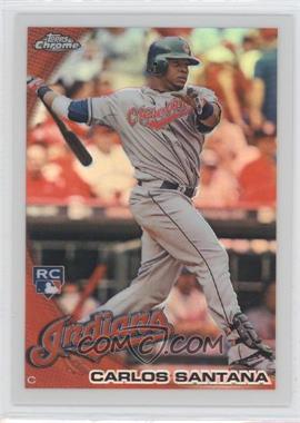 2010 Topps Chrome - [Base] - Wrapper Redemption Refractor #198 - Carlos Santana