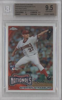 2010 Topps Chrome - [Base] - Wrapper Redemption Refractor #212 - Stephen Strasburg [BGS 9.5 GEM MINT]