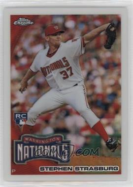 2010 Topps Chrome - [Base] - Wrapper Redemption Refractor #212 - Stephen Strasburg