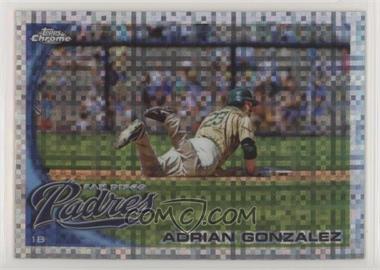 2010 Topps Chrome - [Base] - X-Fractor #25 - Adrian Gonzalez