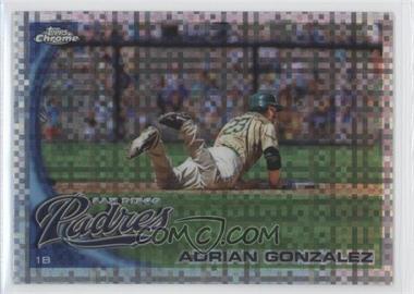 2010 Topps Chrome - [Base] - X-Fractor #25 - Adrian Gonzalez