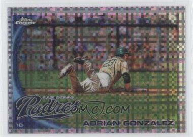 2010 Topps Chrome - [Base] - X-Fractor #25 - Adrian Gonzalez